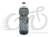Фляга 800ml Green Cycle Sex Drink & Roll с Big Flow valve, LDPI gray nipple/white matt cap/gray bottle